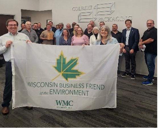 Colbert Employees display the new banner