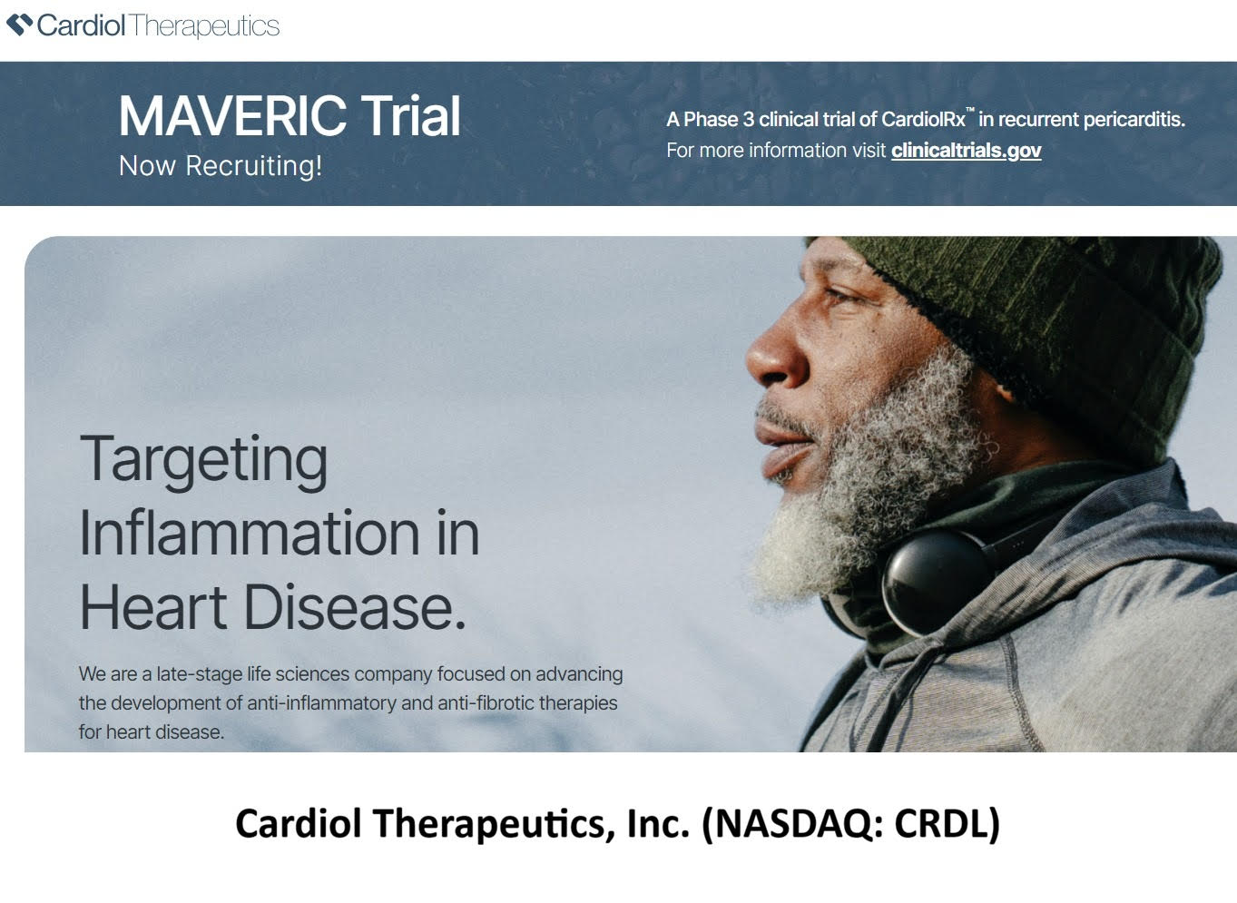 Cardiol Therapeutics Inc. (NASDAQ: CRDL) Trial