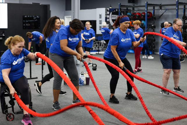 Fit Body Forever Senior Group Fitness Battle Ropes
