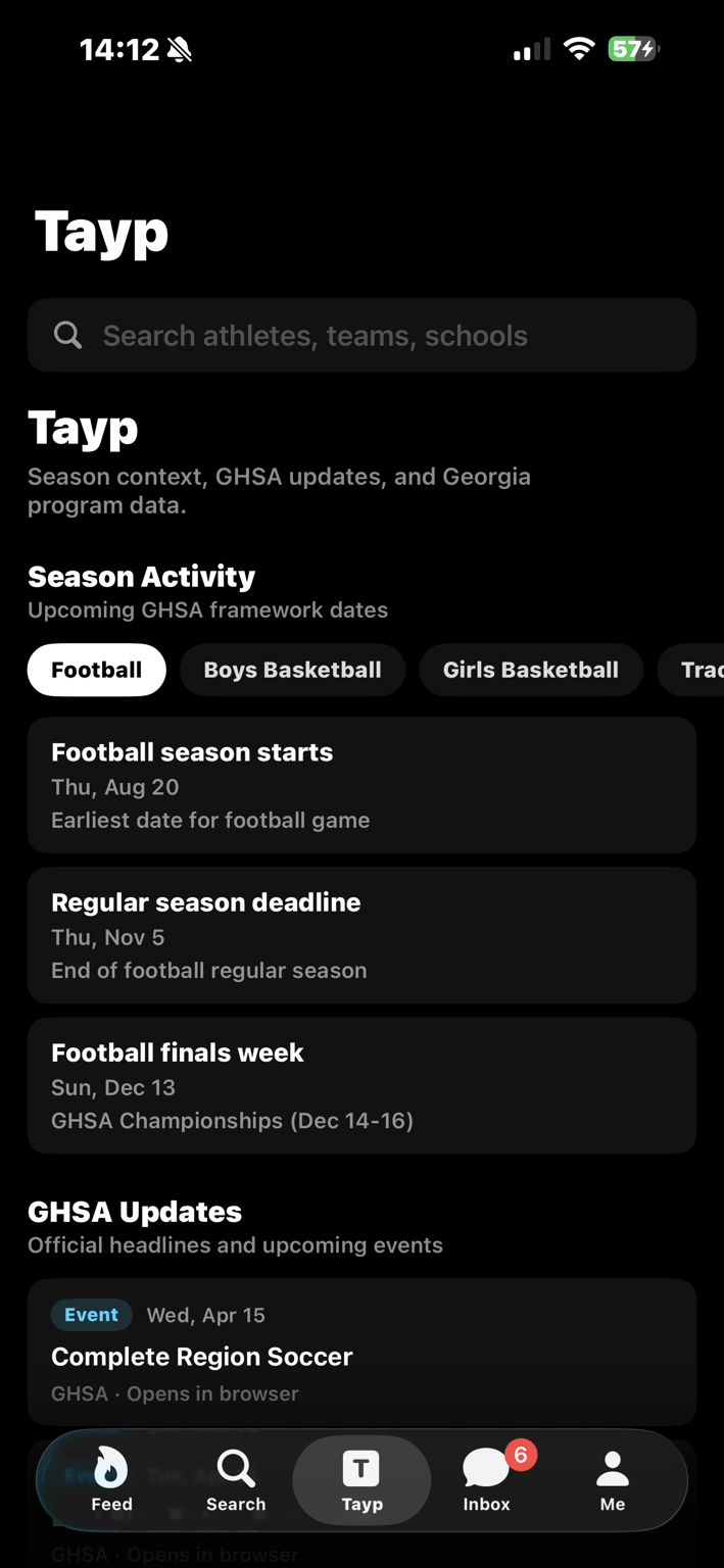 Inside the TAYP app experience featuring GHSA u