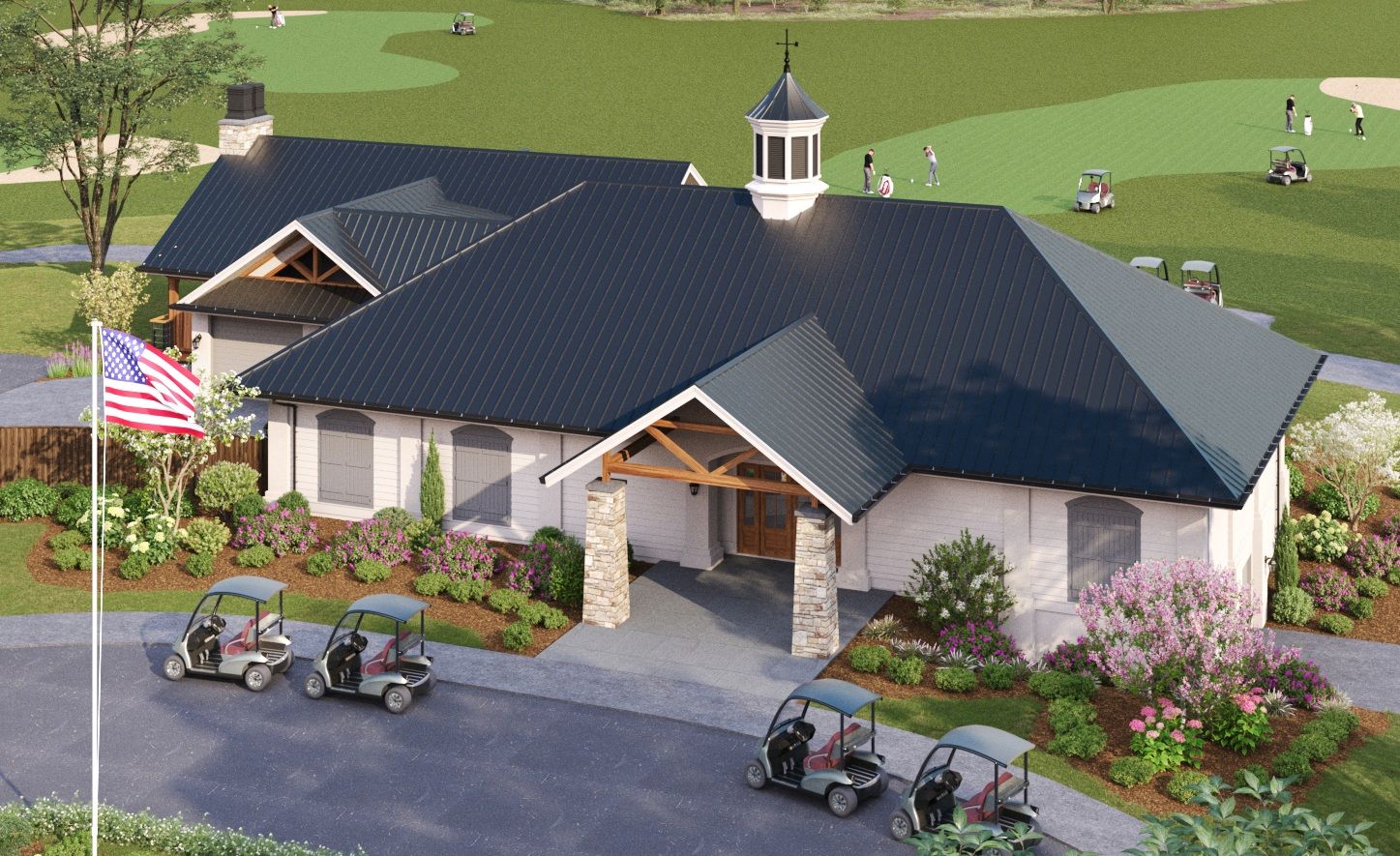 Rendering Renovated Legacy Golf Course Clubhouse