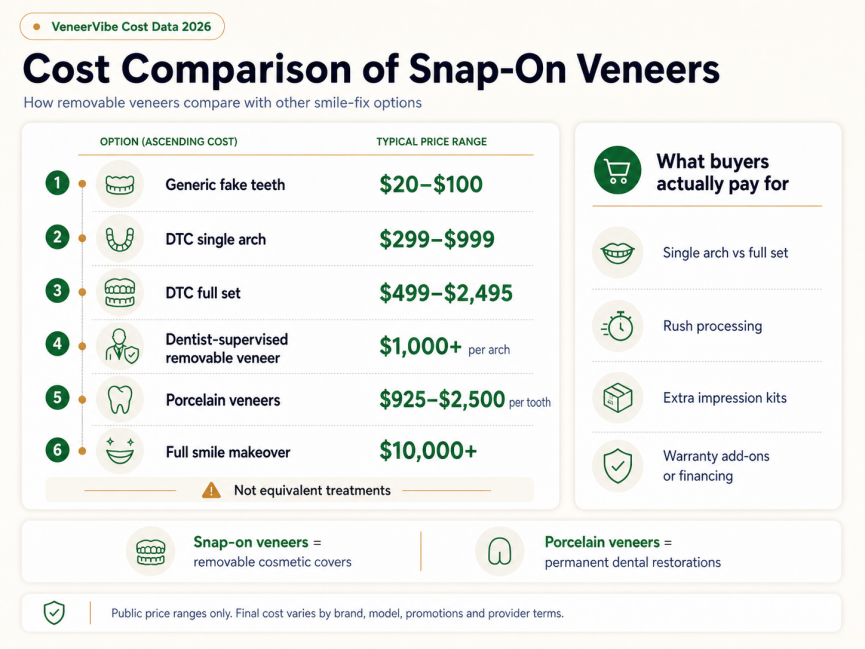 Veneervibe Cost Comparison Snap On Veneers Vs Alte