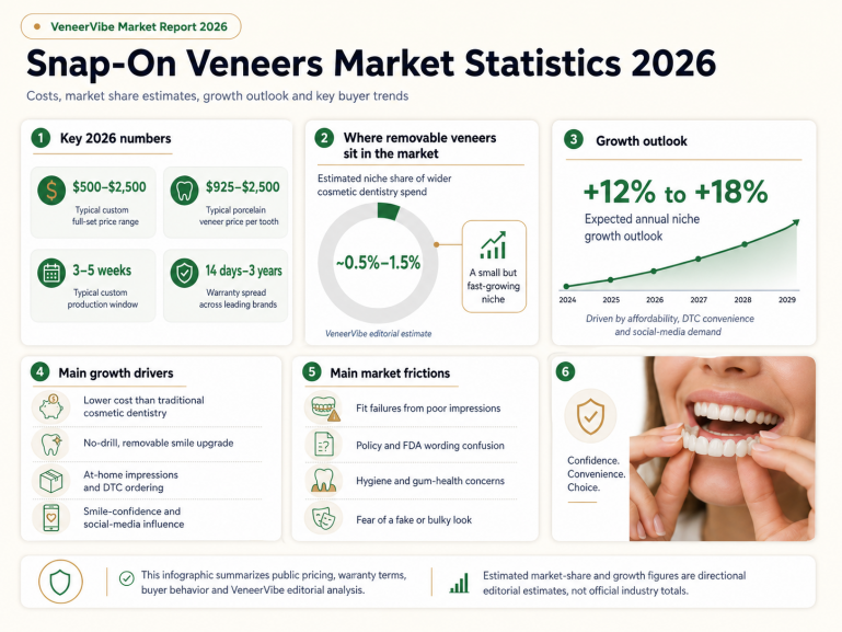 Veneervibe Snap On Veneers Market Statistics 2026